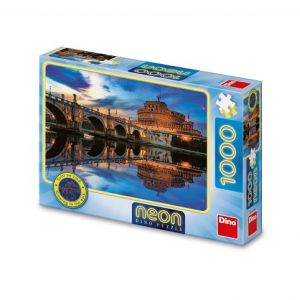 DINO Puzzle Andělský hrad 1000 dílků neon