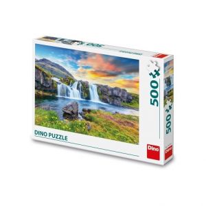 DINO Puzzle Islandský vodopád 500 dílků