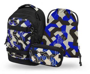 BAAGL SET 3 Skate Max Variety: batoh, penál, sáček GRS