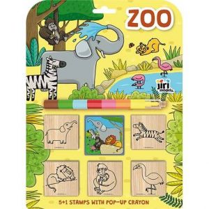 Razítka 5+1 s voskovkou Zoo