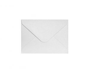 Ozdobné obálky Pearl - 7 x 10 cm, 150 g/m2, perleťové, diamantově bílé, 10 ks