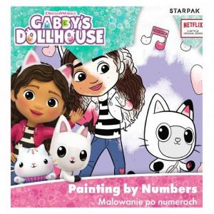 Obraz Malování podle čísel 20×20CM 6 barev Gabby Dollhouse