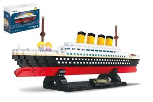 Stavebnice mini KOCO Titanic plast 1510ks v krabičce 20x15x8cm