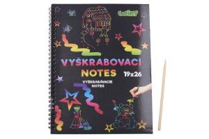 Vyškrabávací notes 26x19cm /10 listů