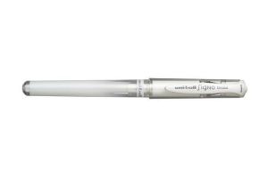 Gel pen, 0,6 mm, cap, UNI, "UM-153 Signo Broad", white