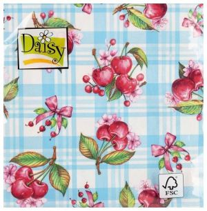 Ubrousek papírový 33x33xcm CHERRY