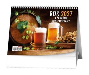 Kalendář stolní - Rok 2027 s českými minipivovary, 21cm x 15cm, BSE10-27