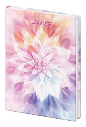 Diář týdenní kapesní A7 Vario - Lyra Aura 2027, 7,1cm x 10,5cm, DVL427-15-27