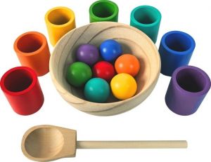 2Kids Toys Duhové kuličky a kalíšky 7 barev