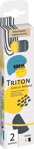 Sada Akrylový fix "TRITON", edge, přírodní pigmenty 2ks, KREUL