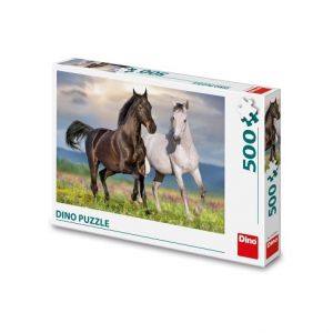 DINO Puzzle Zamilovaní koně 500 dílků