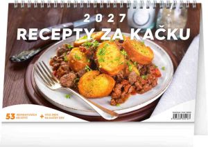 Kalendář stolní Recepty za kačku 2027, 23,1cm x 14,5cm, PGS-36918