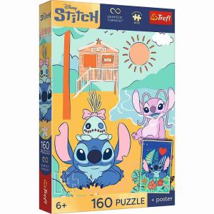 Puzzle Premium Plus Kids - Lilo&Stitch 41x27,5cm 160 dílků v krabici 29x19x4cm